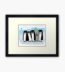 alien penguin Framed Print