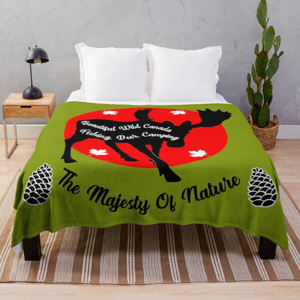 Item preview, Wild Canada - Canadian National Parks - Fishing Deer Nature - Love Canada - Respect Nature designed and sold by happygiftideas.