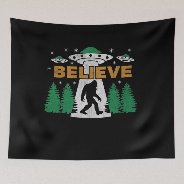 Item preview, Bigfoot UFO Aliens BELIEVE Sasquatch Yeti Gift  designed and sold by Piperblue28.