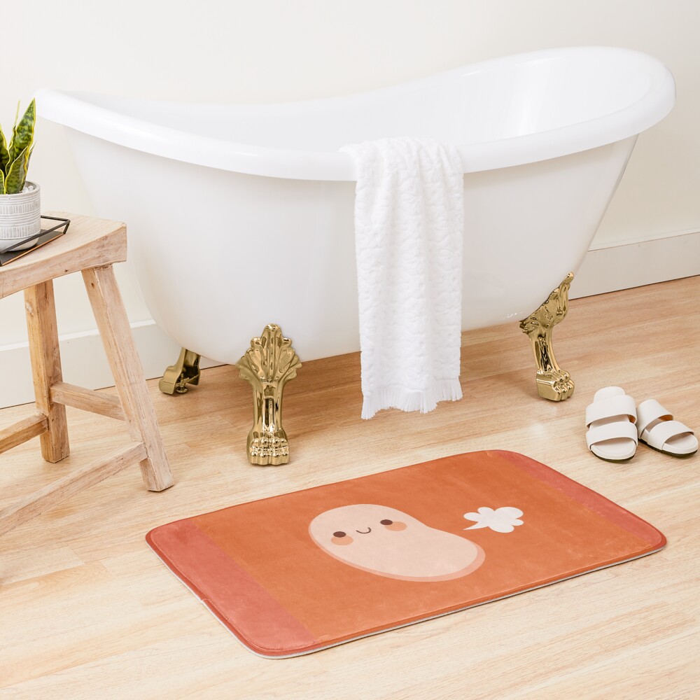 Baked beans farting Bath Mat