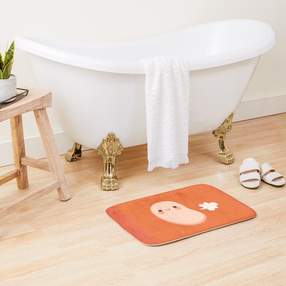 Baked beans farting Bath Mat