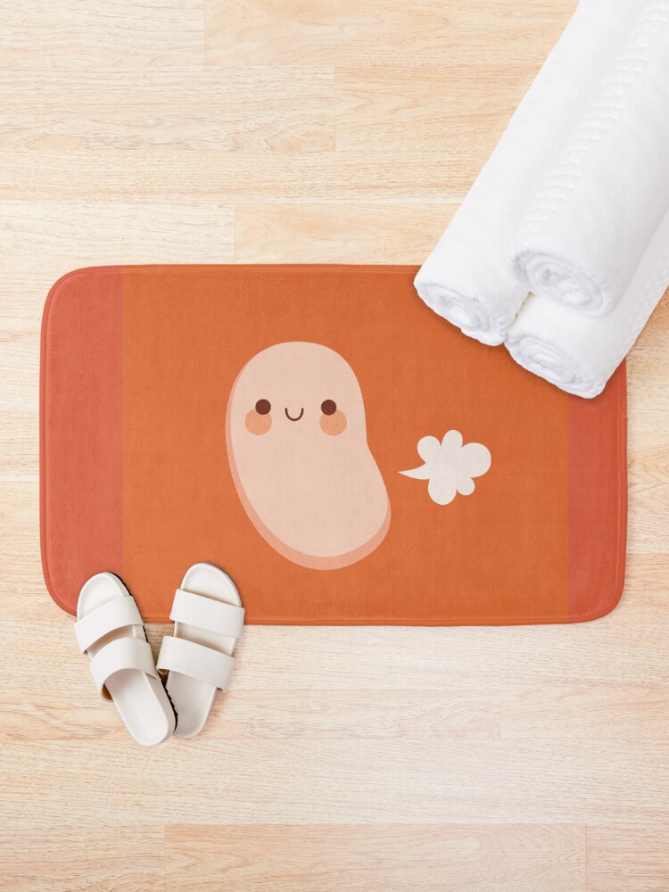 Alternate view of Baked beans farting Bath Mat