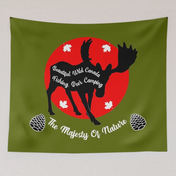 Item preview, Wild Canada - Canadian National Parks - Fishing Deer Nature - Love Canada - Respect Nature designed and sold by happygiftideas.