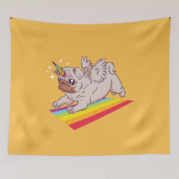 Item preview, Unicorn Pug designed and sold by Vanditdesigns.