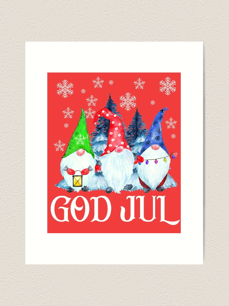 God Jul Nordic Gnomes Tomte Nisse Scandinavian Swedish norwegian