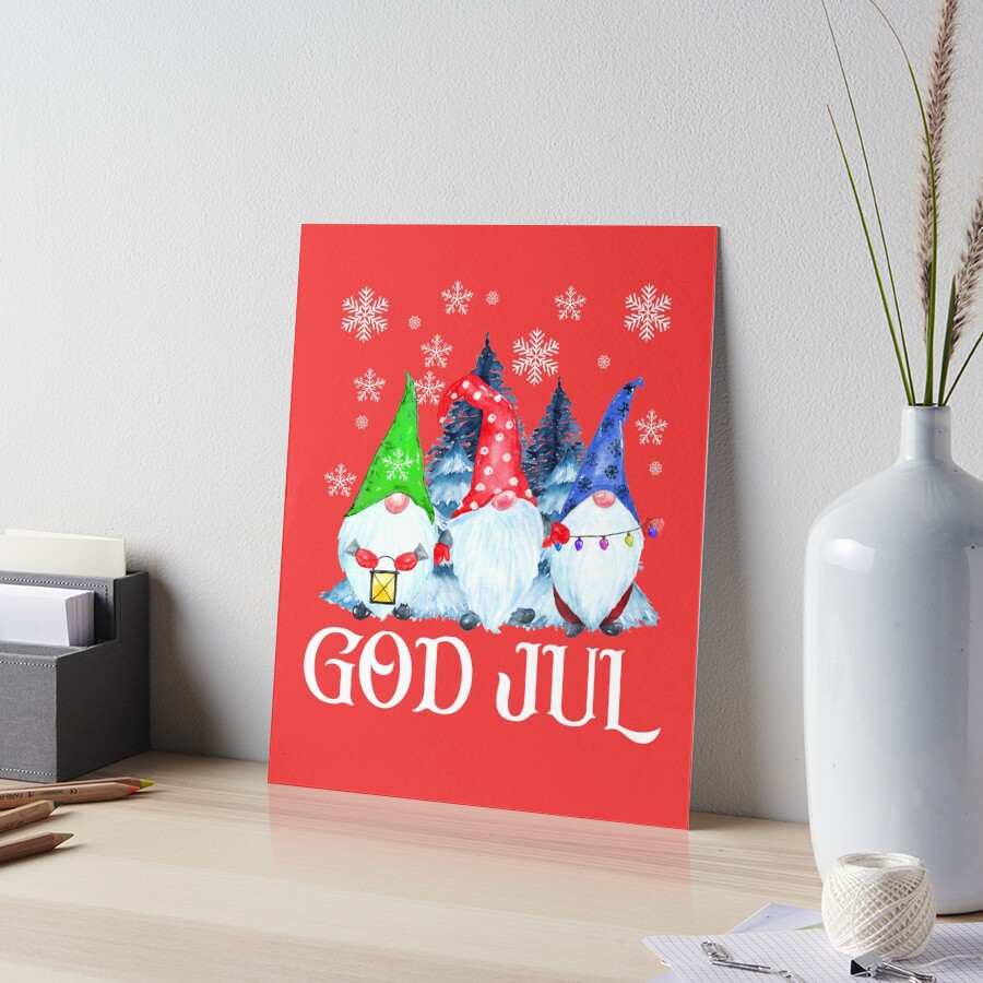 God Jul Nordic Gnomes Tomte Nisse Scandinavian Swedish