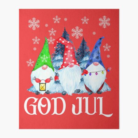 Sweden＊GOD JUL＊Christmas tapestry・* Hand Embroidered Christmas Tapestry Hand-embroidered With
