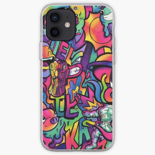 C H A M E L E O N // Copic Marker Doodle iPhone Soft Case