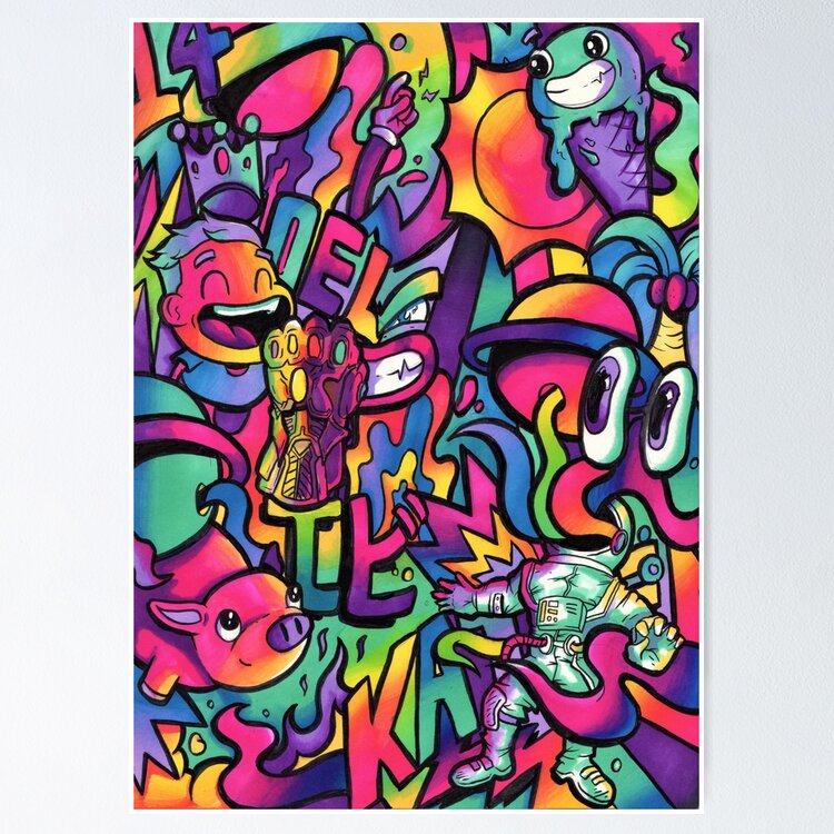 C H A M E L E O N // Copic Marker Doodle