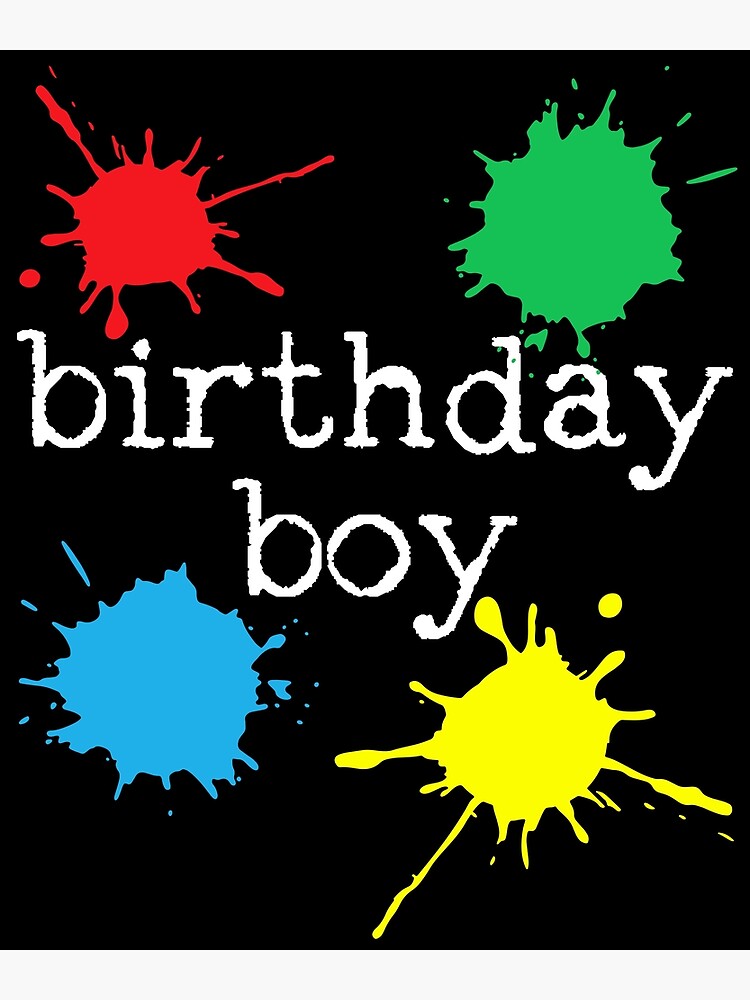 "Paintball Birthday Party" Poster for Sale by 4tomic Redbubble