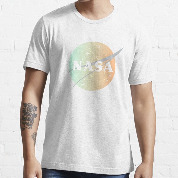 Nasa Pastel Rainbow Classic Logo - Vintage Meatball Logo Essential T-Shirt