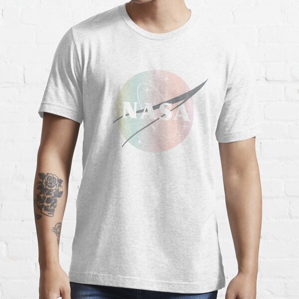 Nasa Pastel Rainbow Classic Logo - Vintage Meatball Logo Essential T-Shirt