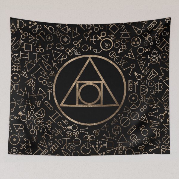 Item preview, Philosopher's stone symbol and Alchemical  pattern #1 designed and sold by k9printart.