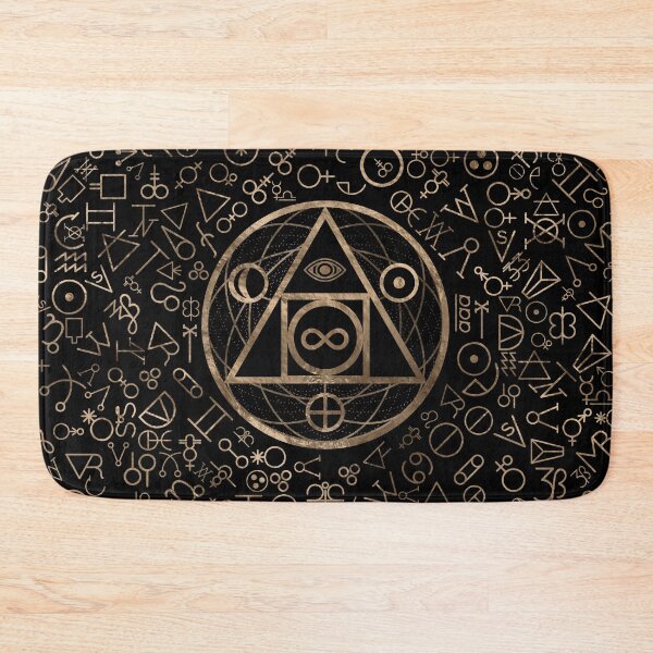 Item preview, Philosopher's stone symbol and Alchemical  pattern #2 designed and sold by k9printart.