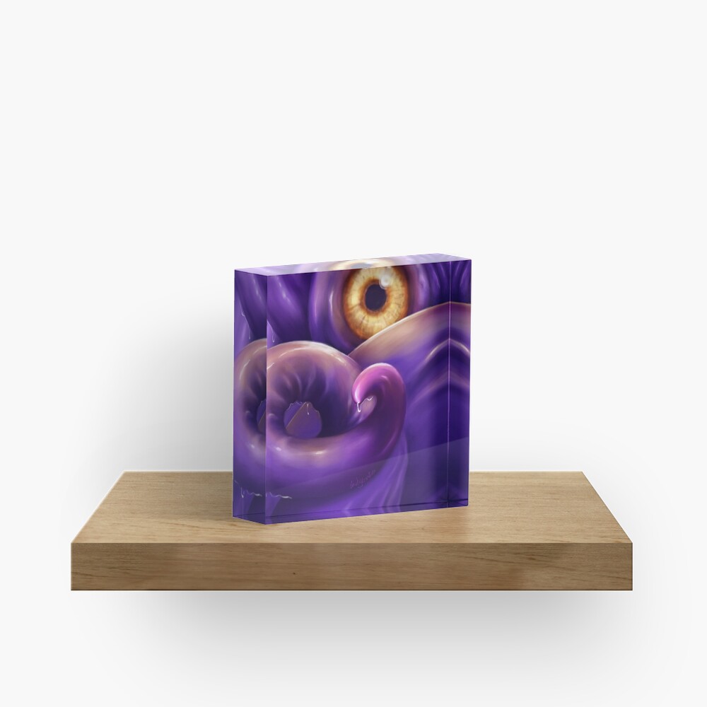 Dark Tendril Acrylic Block