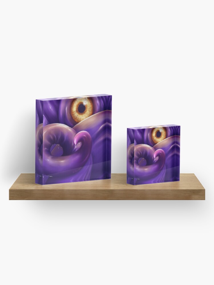 Alternate view of Dark Tendril Acrylic Block