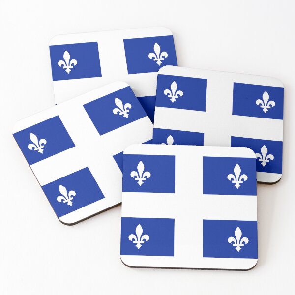Item preview, Quebec Flag Drapeau - Canadian Province T-Shirt Sticker Duvet Cover designed and sold by deanworld.