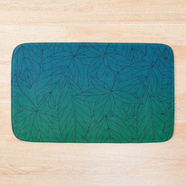 Item preview, Leaf collage Aqua fade designed and sold by onjcdesign.