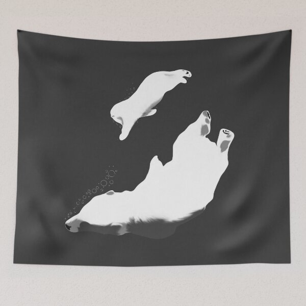 Item preview, Underwater Polar bear and cub designed and sold by AshStore.
