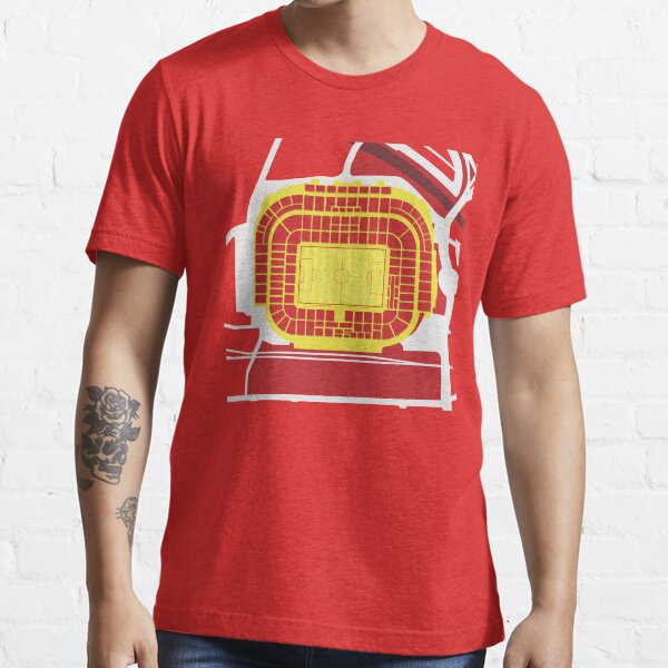 "Old Trafford Football Stadium Overhead Manchester United" Tshirt for