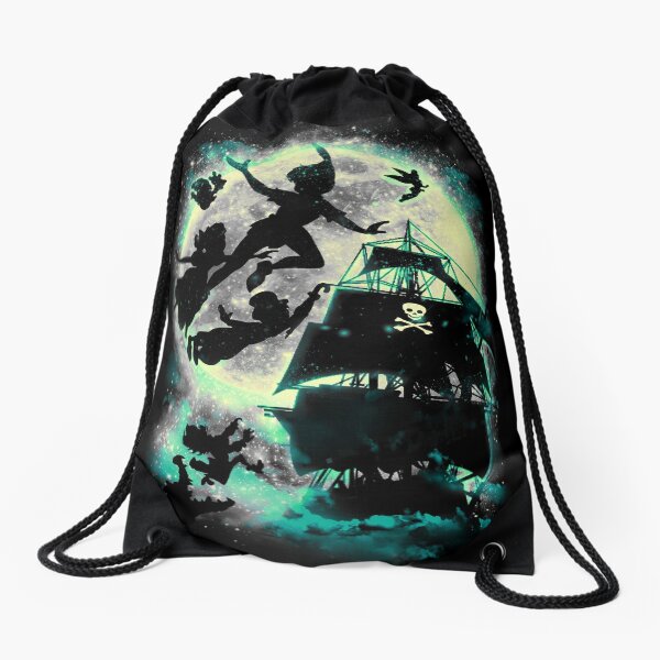 Take me to Neverland Drawstring Bag