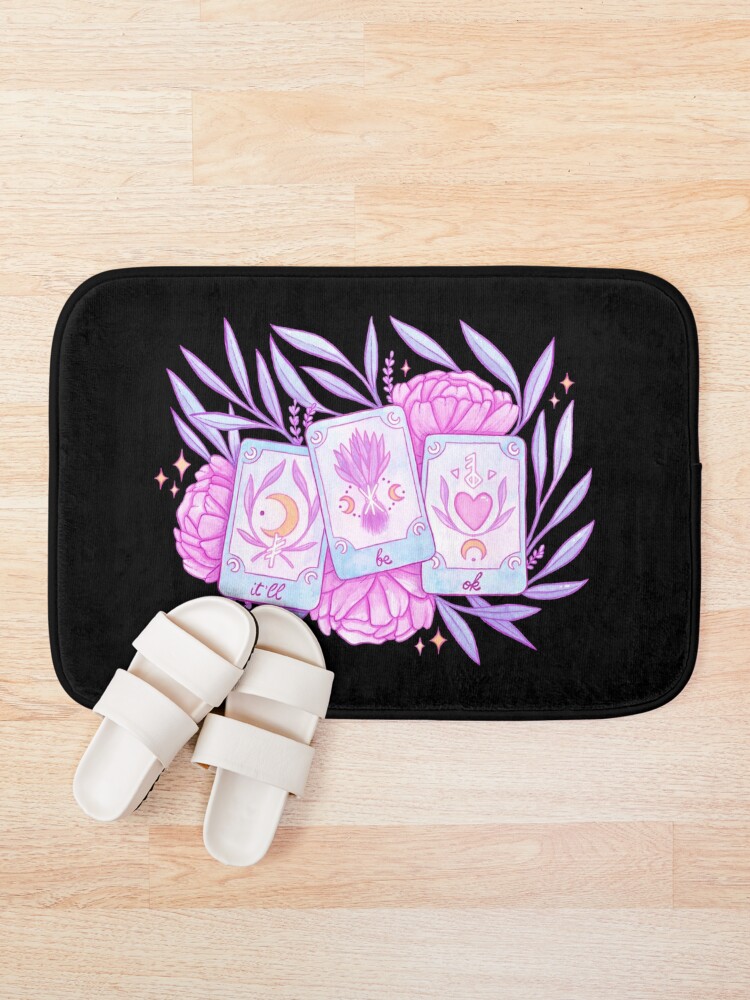 Alternate view of Your Future Will Be Bright // Black | Nikury Bath Mat