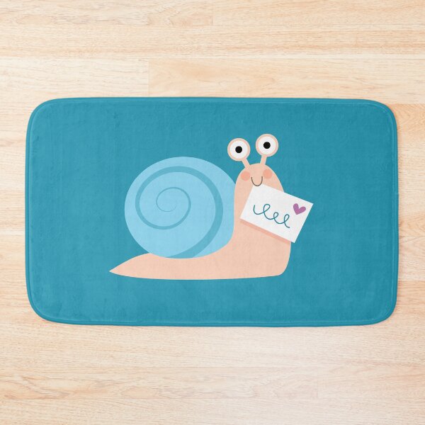 Item preview, Blue snail mail designed and sold by Petits Pixels.