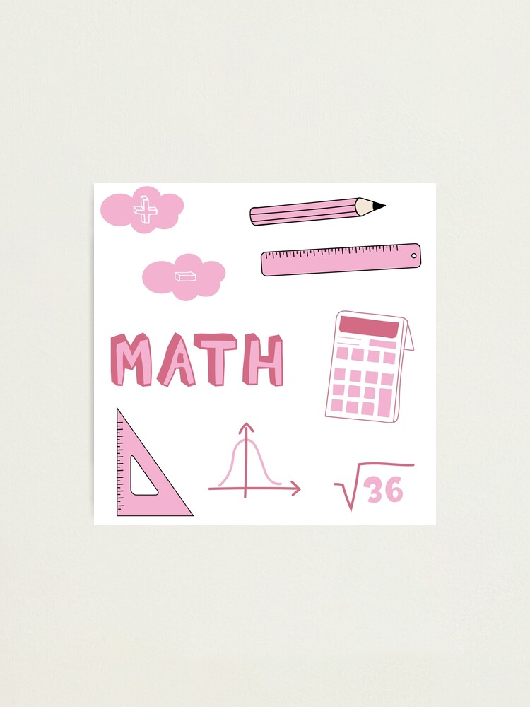 Lámina fotográfica «Paquete de calcomanías de la Escuela de Matemáticas ...