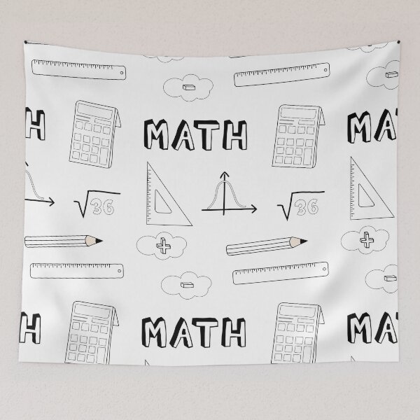 Item preview, White Math School Subject Sticker Pack designed and sold by The-Goods.