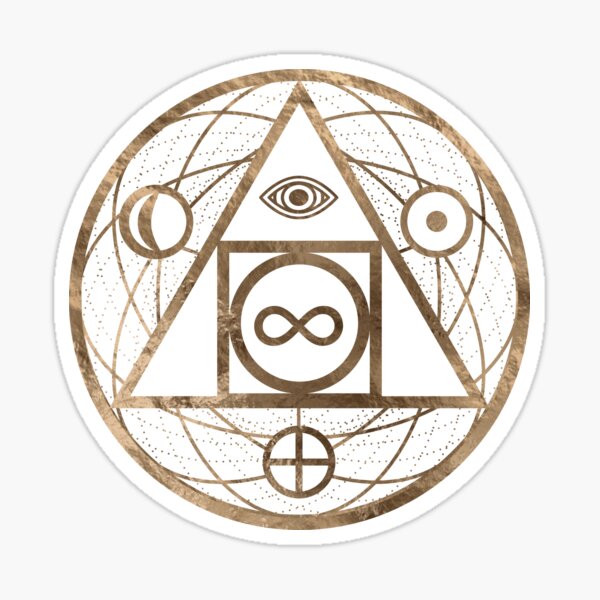 Philosopher's stone symbol " Sticker for Sale by k9printart | Redbubble