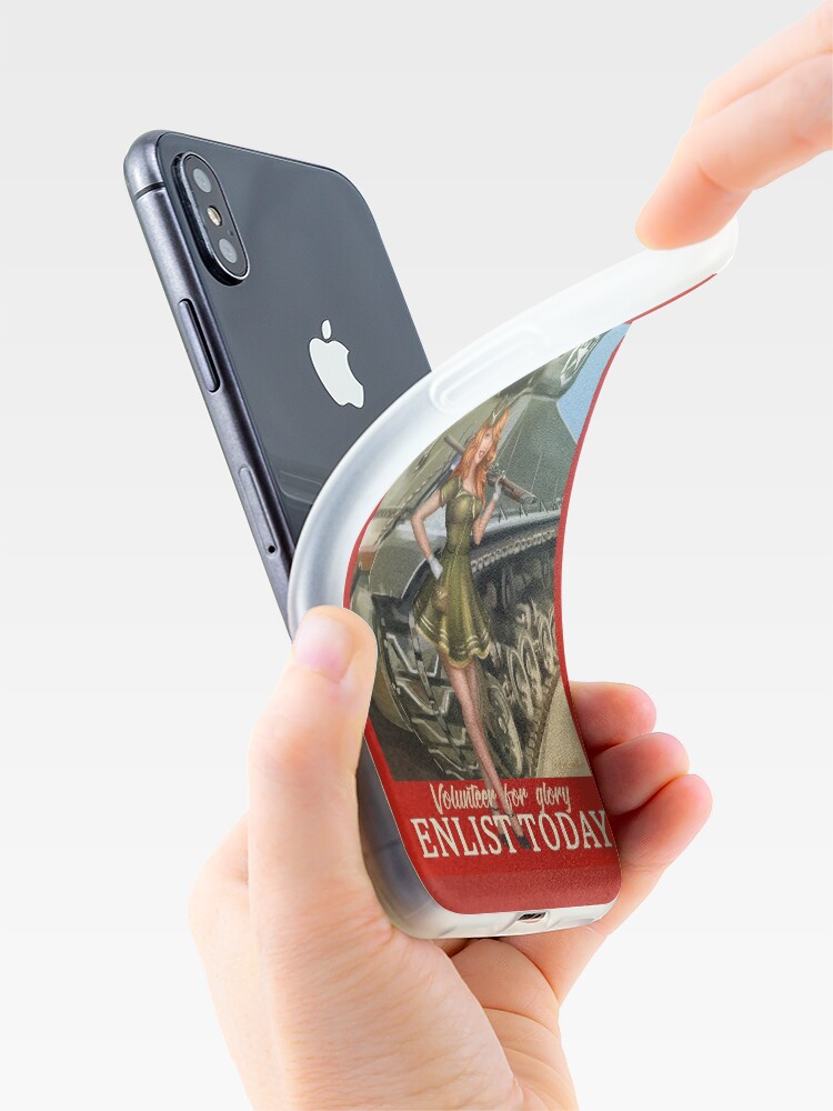 Alternate view of Enlist Today, Empira Glory, Pin up Girl iPhone Case & Cover