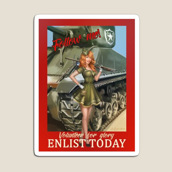 Enlist Today, Empira Glory, Pin up Girl Magnet