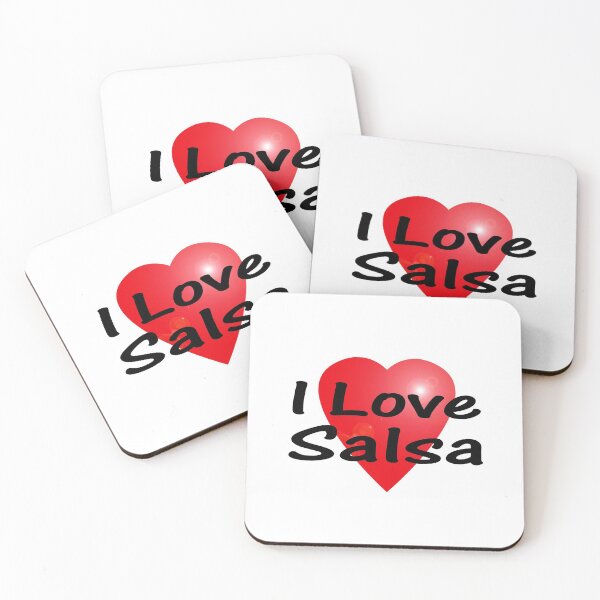 Item preview, I Love Salsa Sticker T-Shirt Latin Dance Skirt designed and sold by deanworld.