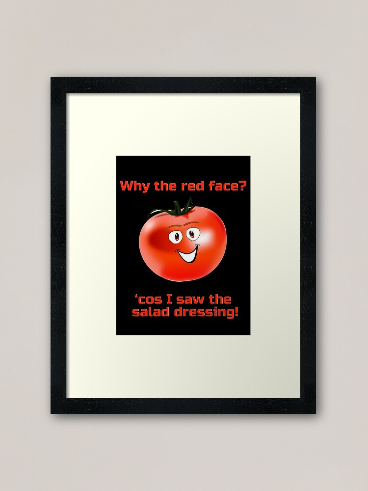 "Embarrassed Tomato Why The Red Face Salad Dressing Nude