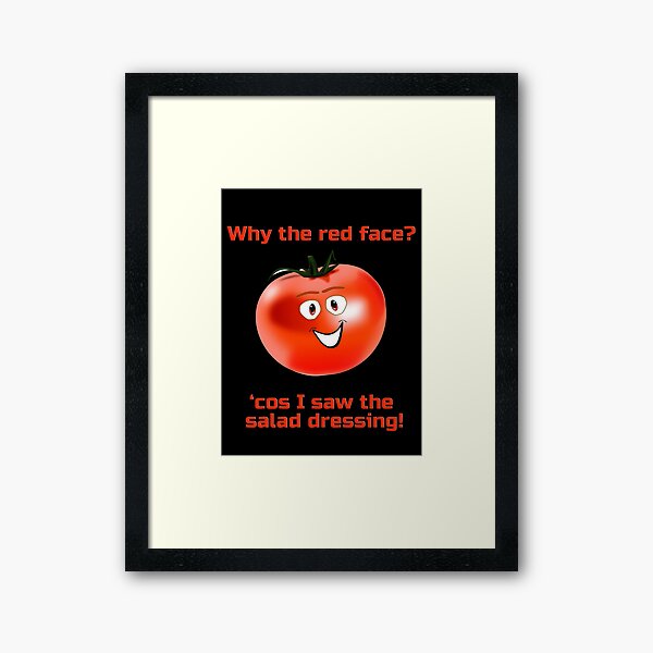 "Embarrassed Tomato Why The Red Face Salad Dressing Nude