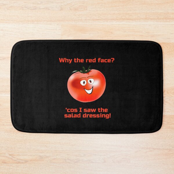 Item preview, Embarrassed Tomato - Why The Red Face - Salad Dressing - Nude Vegetable Joke T-Shirt Sticker designed and sold by deanworld.