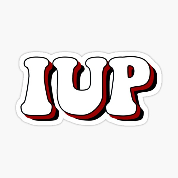 Iup Stickers | Redbubble