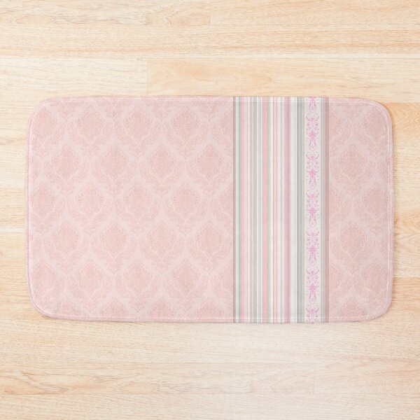 Item preview, Faux Flock with Contrasting Stripes - Flesh Pink designed and sold by ifourdezign.