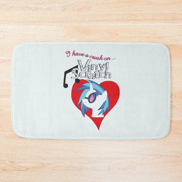 Item preview, I have a crush on... Vinyl Scratch - with text designed and sold by Stinkehund.