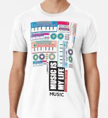 Camiseta premium La música es mi vida