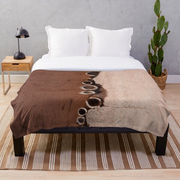 rotated rustic roof Throw Blanket
