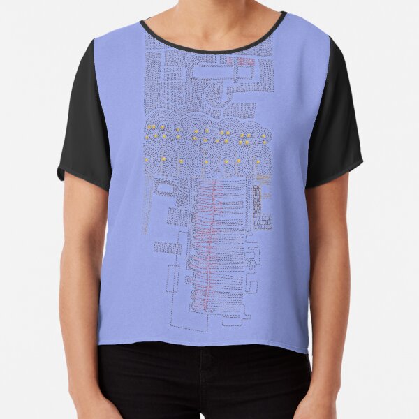 Stitches: City lines Chiffon Top