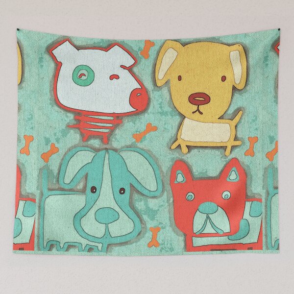 Item preview, Four surprised dogs designed and sold by indigogaleria.