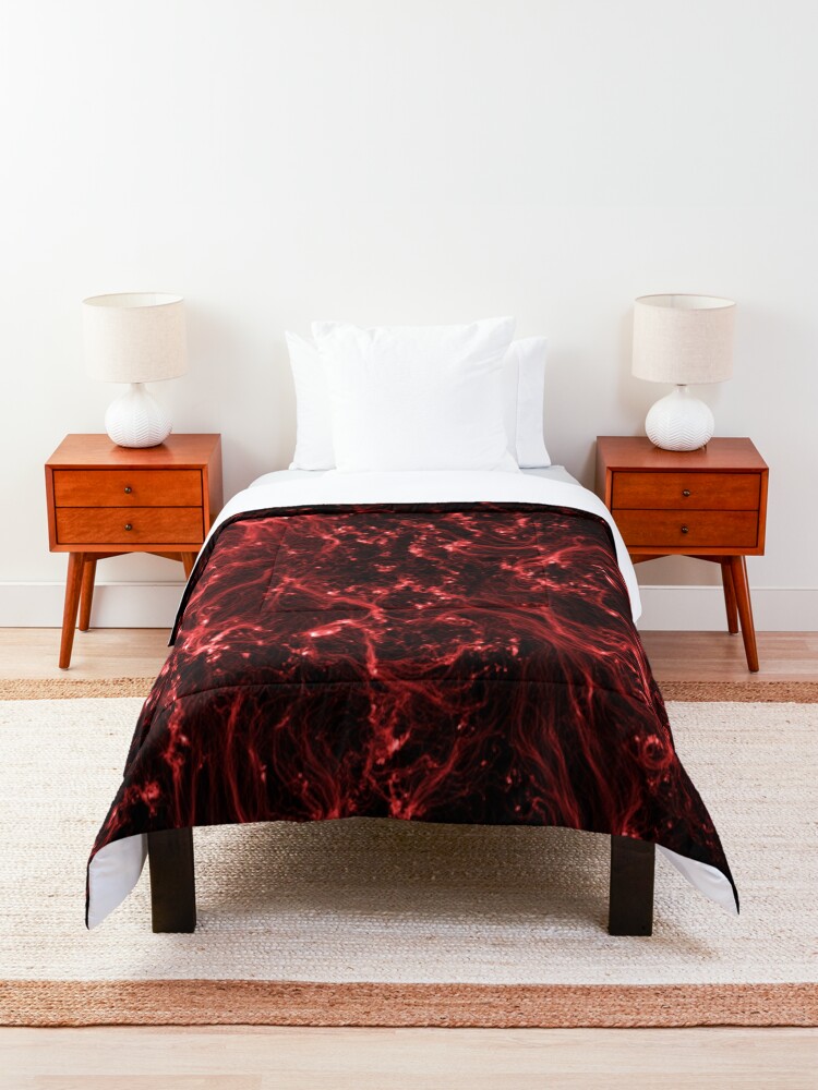 Alternate view of Neon Flame Ruby Comforter