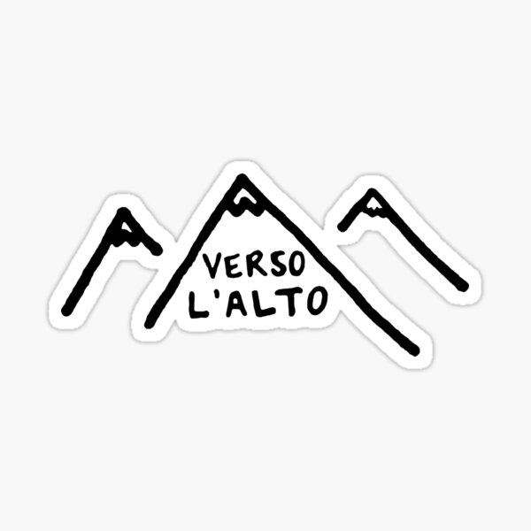 Pier Giorgio Frassati Verso l'Alto Sticker - Santa Clara Design