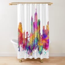 NYC in Colors Shower Curtain