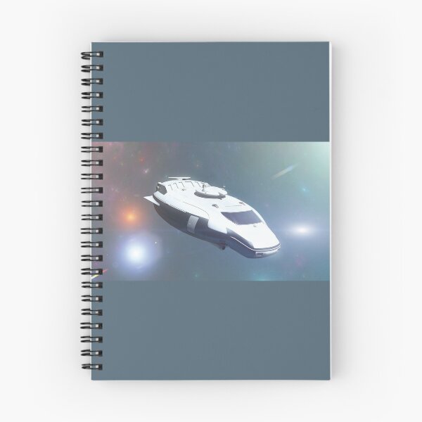Item preview, The Spacecraft in space with nebula and stars. a spaceship flying in the deep space. 3D Render designed and sold by Ryan  Rad.