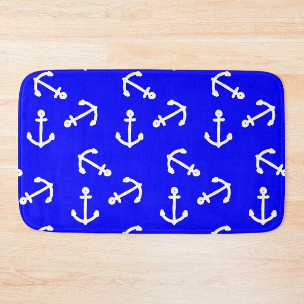 Item preview, Nautical Anchors Blue And White Vintage Minimalist designed and sold by funnytshirtemp.