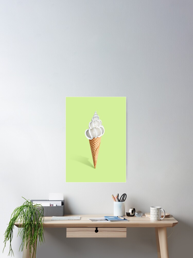 Thumbnail 2 of 3, Poster, Shell ice cream designed and sold by 360brain.