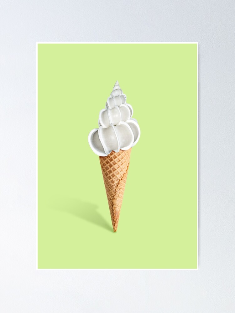 Thumbnail 1 of 3, Poster, Shell ice cream designed and sold by 360brain.